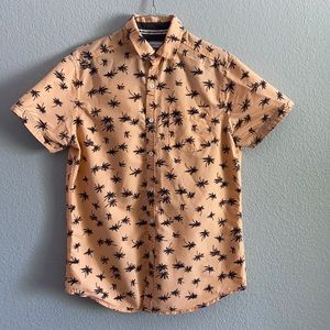 Men’s Black and Orange button up
